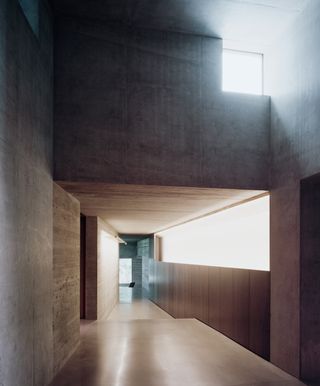 all concrete interior at The Rock house by Gort Scott