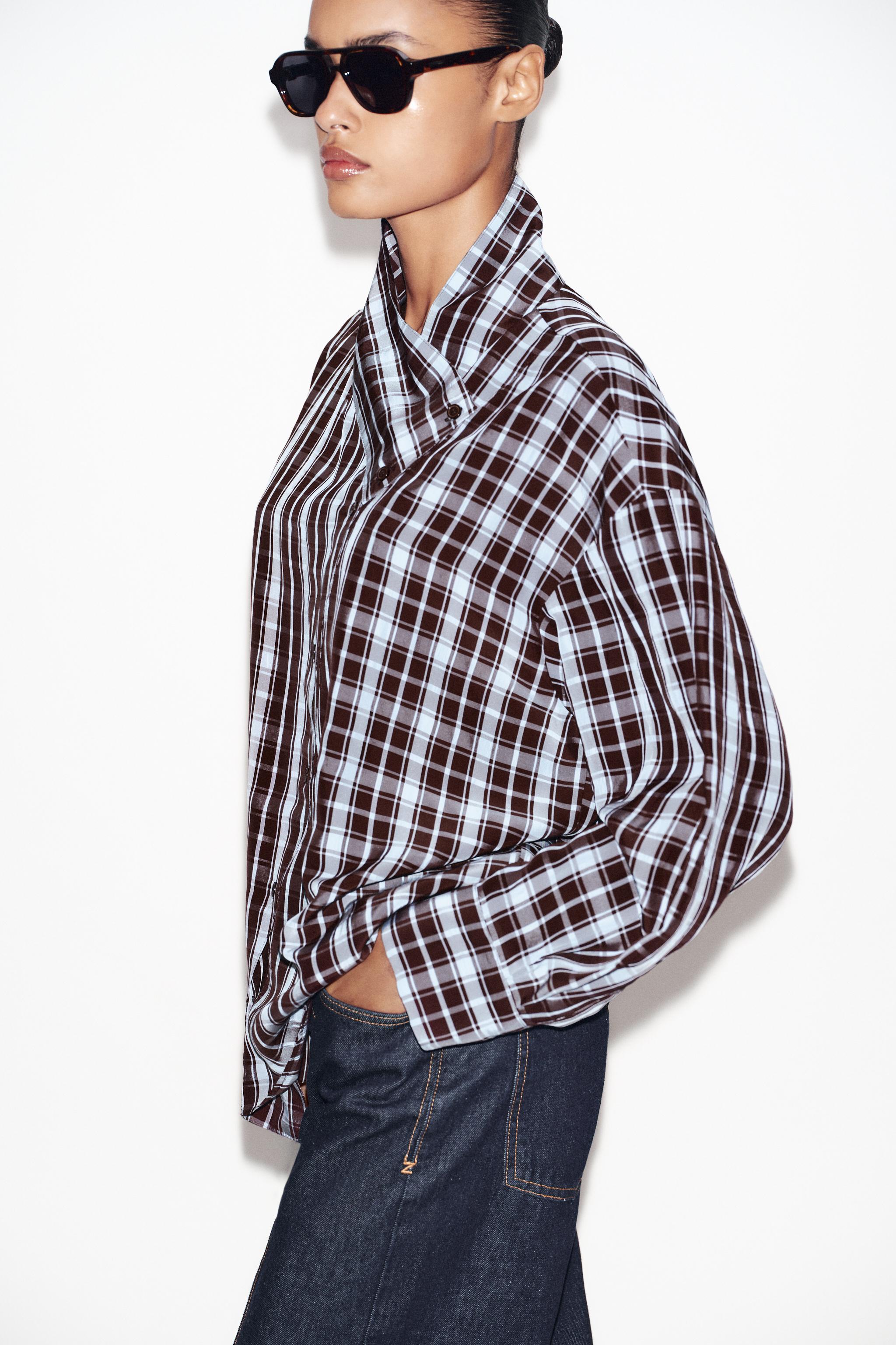 Plaid Wrap Shirt