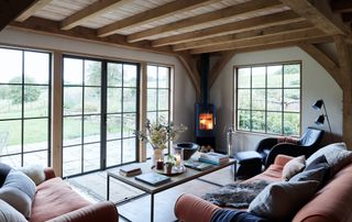 country living room ideas - overlooking countryside