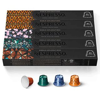 50 Nespresso Capsules OriginalLine, Morning Lungo Blends Variety Pack