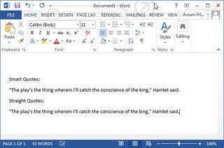 smart vs straight quotes
