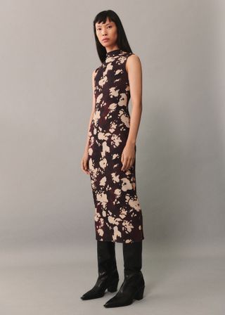 Midi Printed Dress