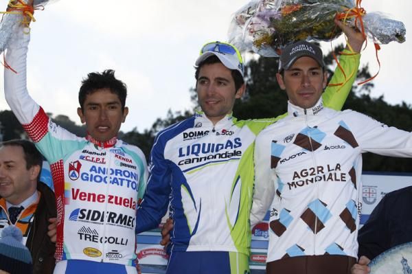 The 2012 podium at the Trofeo Laigueglia