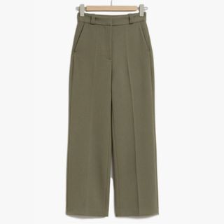 khaki suit trousers 