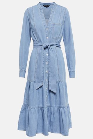 Veronica BeardBelted denim midi dress