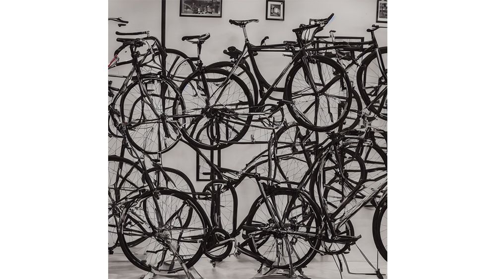 An AI-generated image of cycling