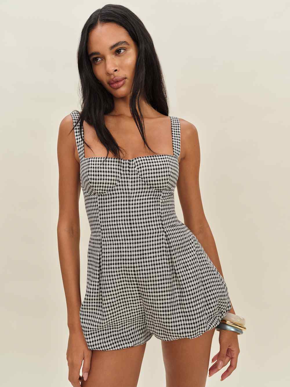 Lydia Linen Romper