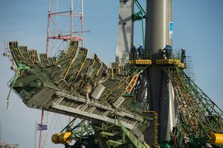 Engineers at Baikonur Cosmodrome