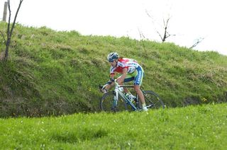 Overall winner Ivan Santaromita (Liquigas-Doimo) on the final stage of the Coppi e Bartali.