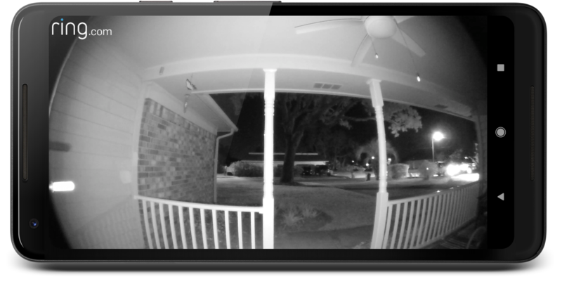 Ring Pro at night