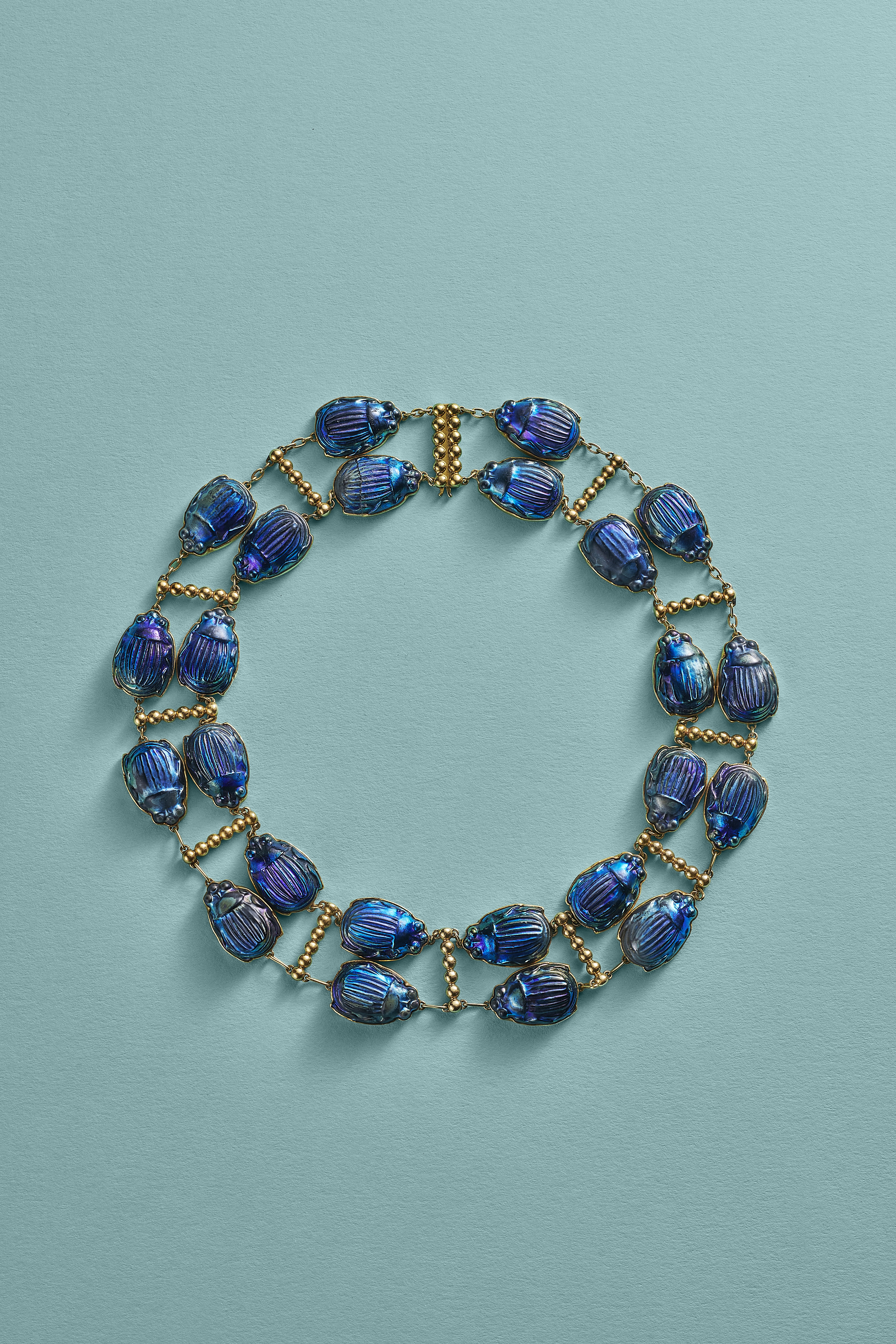 Scarab beetle necklace