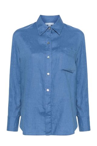 Chest-Pocket Linen Shirt