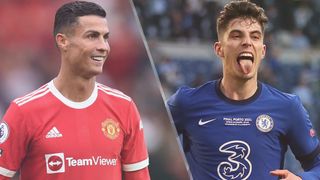 Cristiano Ronaldo of Manchester United and Kai Havertz of Chelsea could both feature in the Manchester United vs Chelsea live stream