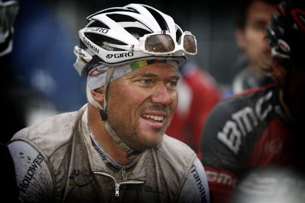 Thor Hushovd (Garmin-Cervelo) seemed happy to have finished the race