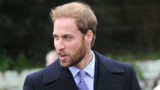 Prince William attends the Christmas day service at St. Mary Magdalene Church on December 25, 2008