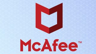 McAfee logo against white background