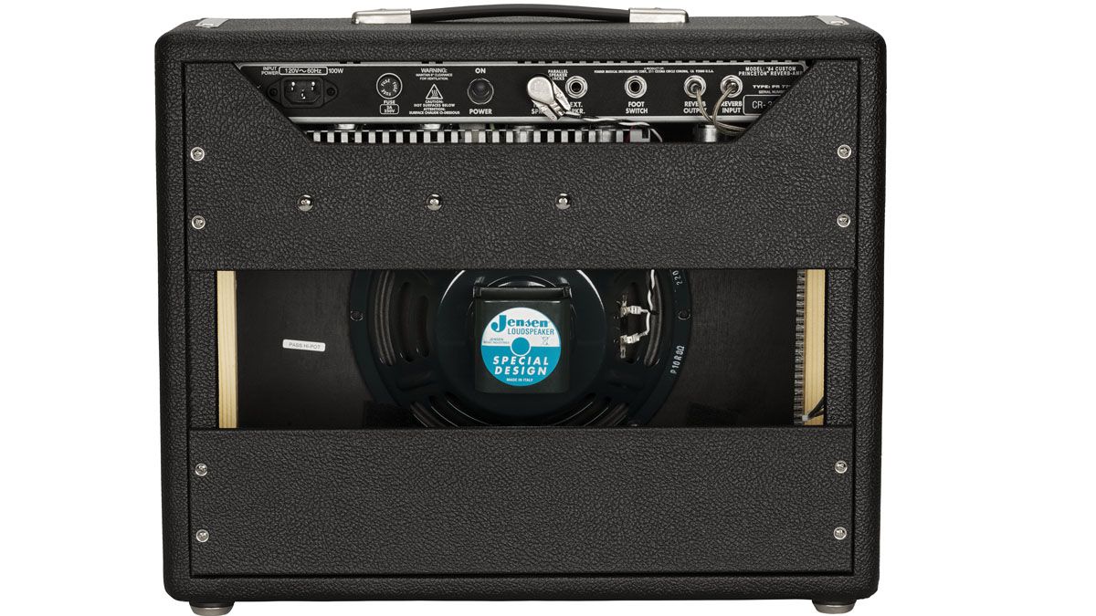 Fender has opted for a 10" Jenson P10R alnico speaker here, which should warm up the tone a little and offer a smooth top end. The pine cabinet helps keep the amp nice and portable, weighing in at 32lbs (14.5kg).