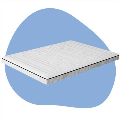 One of the best mattress toppers from Otty listing image with blue background