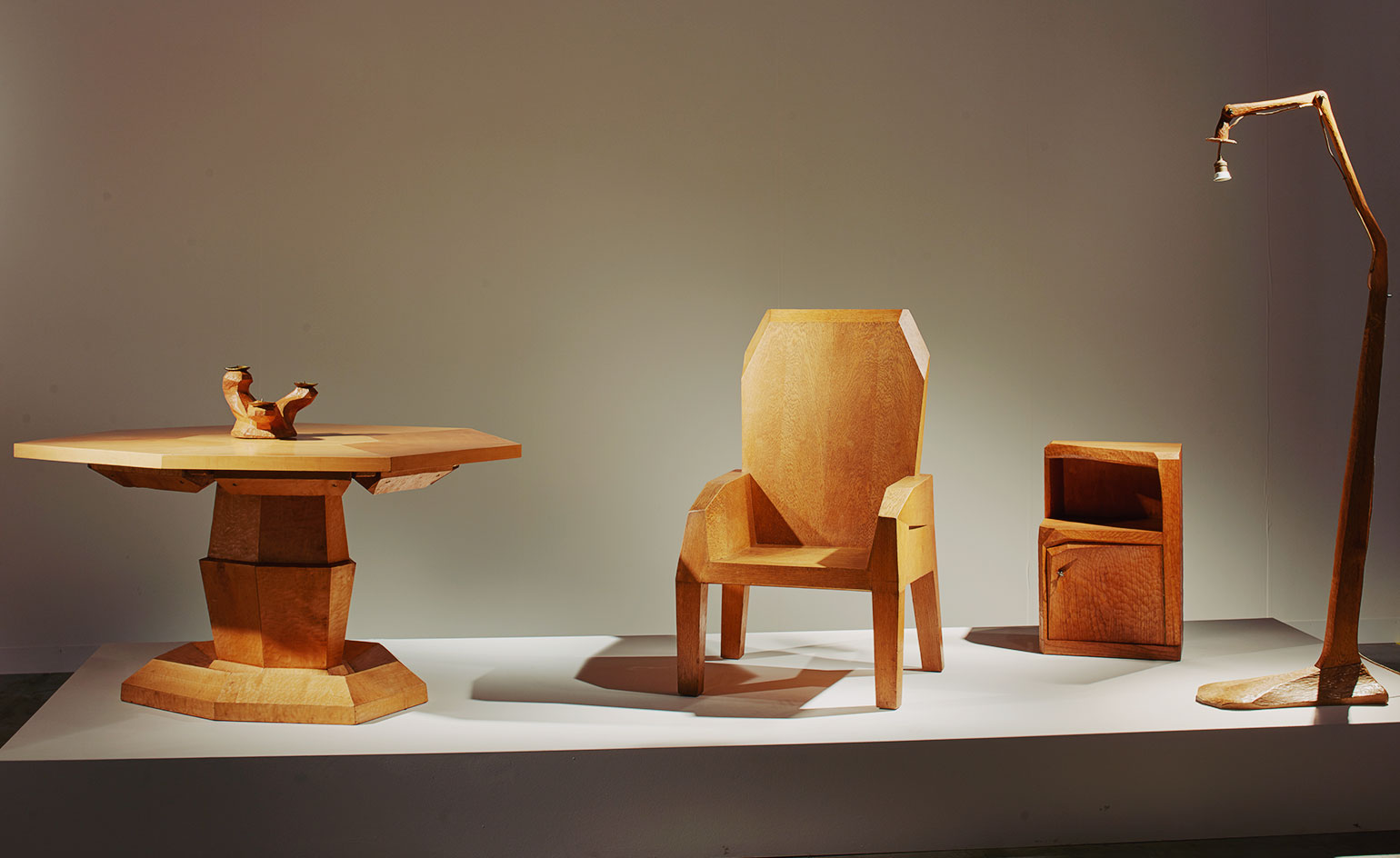 Gallerist Franck Laigneau's booth was dedicated to 1920s anthroposophic design