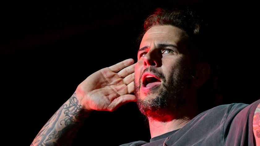 M. Shadows from US rock band Avenged Sevenfold performs at the main stage of the Rock in Rio music festival at the Rio 2016 Olympic Park in Rio de Janeiro, Brazil, on September 16, 2024