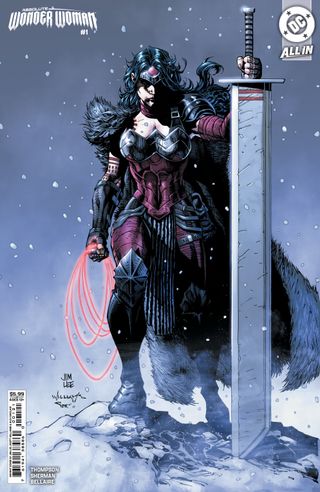 Jim Lee's variant cover for Absolute Wonder Woman #1.