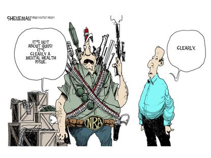 Editorial cartoon gun rights