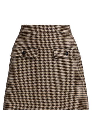 Wynnie Houndstooth Mini Skirt