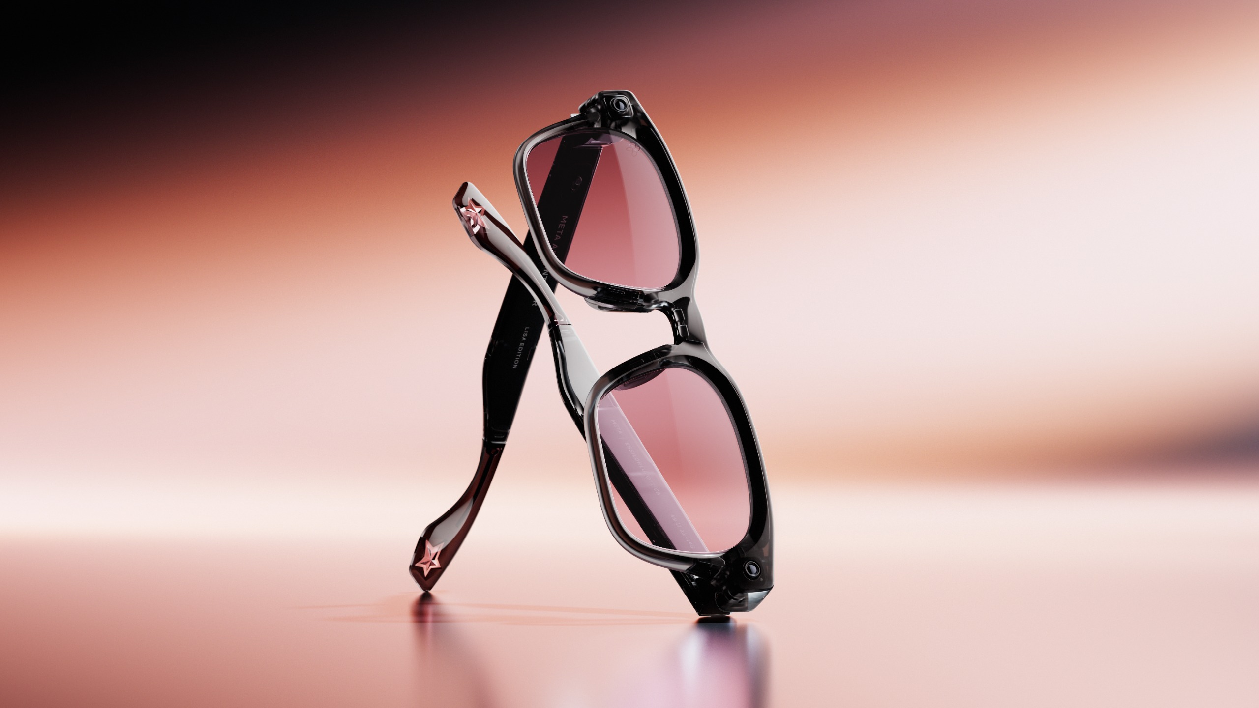 The Meta Lisa Glasses, and its cat and dog charms
