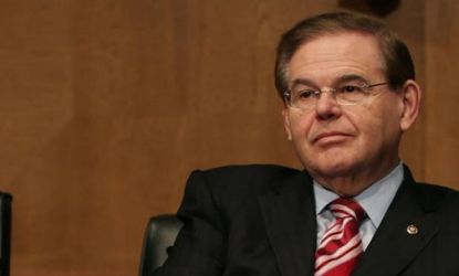An escort says she made up prostitution claims against Sen. Robert Menendez of New Jersey.