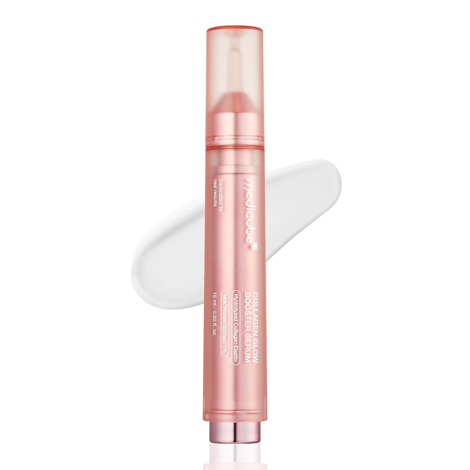 Medicube Collagen Glow Booster Milk Serum - Twist &amp;amp; Click - Radiance &amp;amp; Hydration With Niacinamide, Milk Protein Extract, Hydrolyzed Collagen - Illuminates &amp;amp; Firms Skin - Korean Skin Care, 0.50 Oz