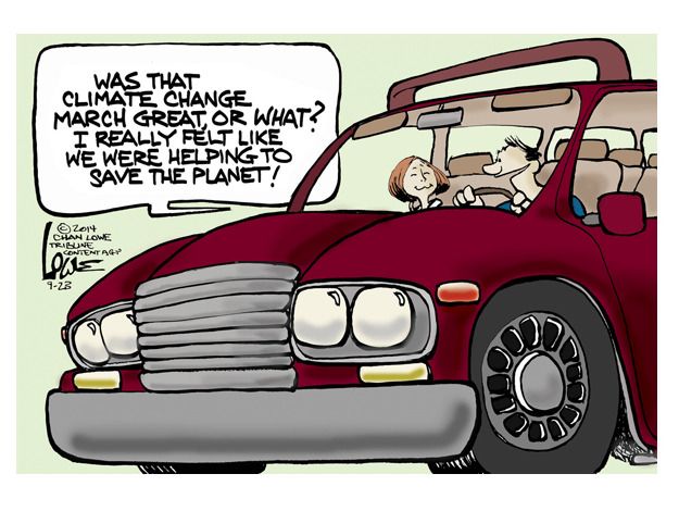 Editorial cartoon climate change environment