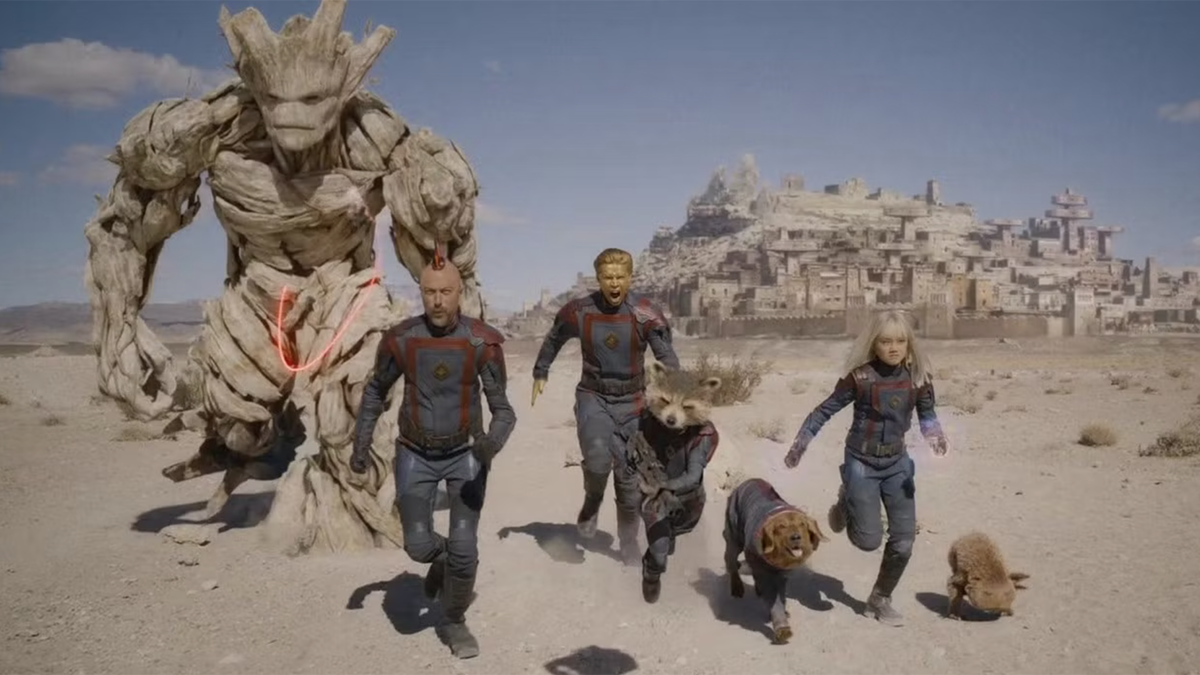 The future Guardians of the Galaxy from the post-credits scene of vol. 3