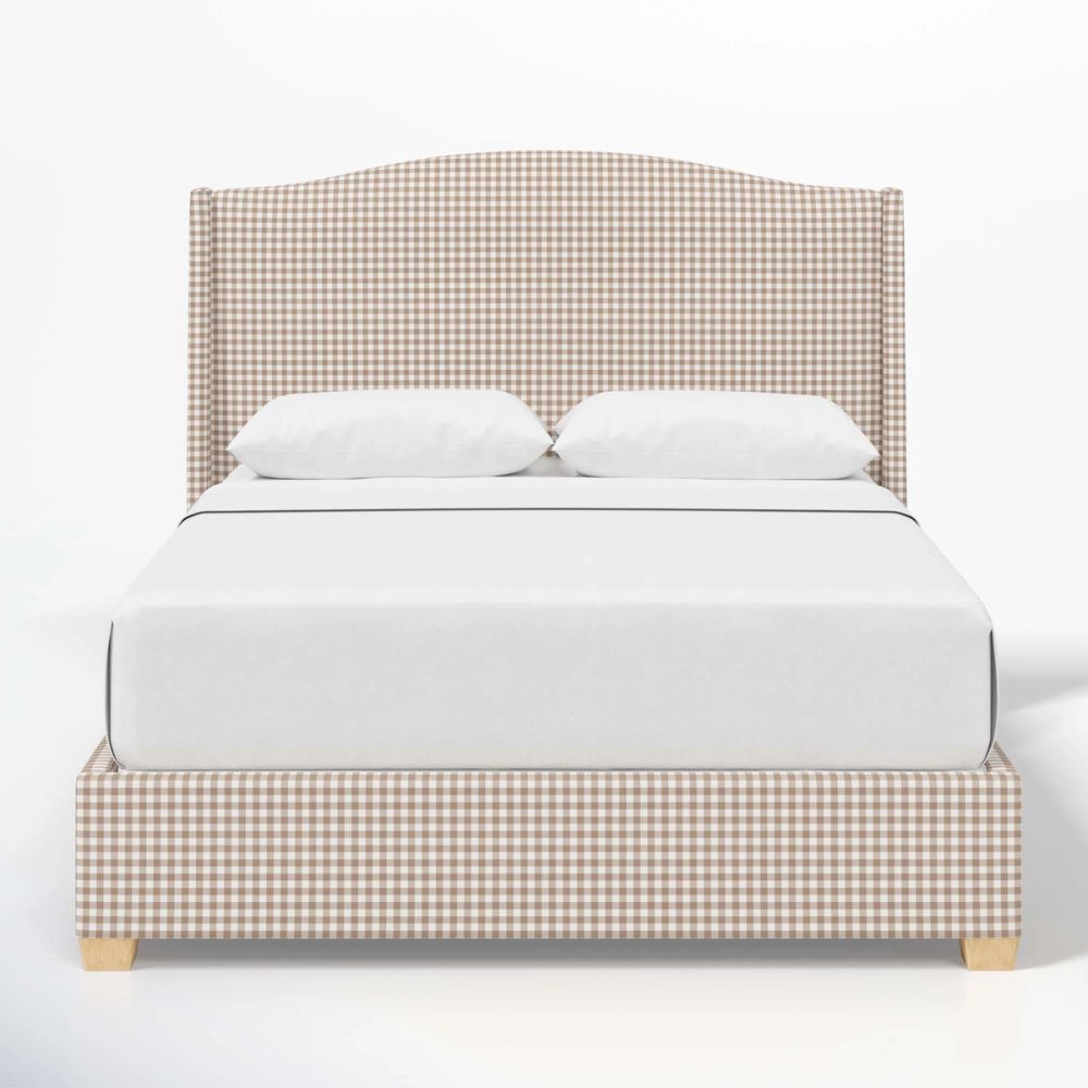Allis Upholstered Wingback Bed