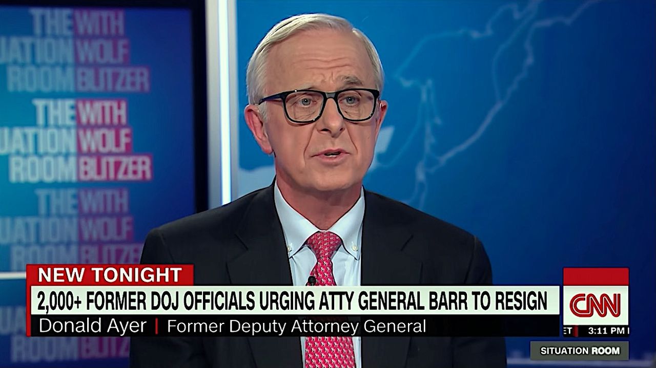 Donald Ayer warns about ex-colleague Bill Barr