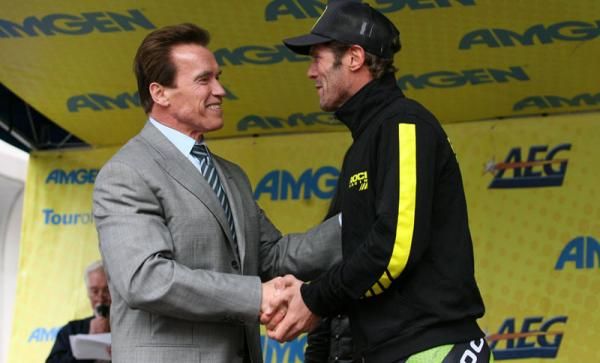 Arnold Schwarzenegger offers Cipollini a part in his next movie