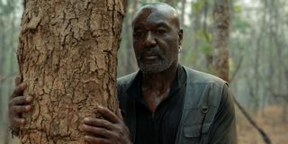Paul (Delroy Lindo) holds onto a tree in Da 5 Bloods (2020)