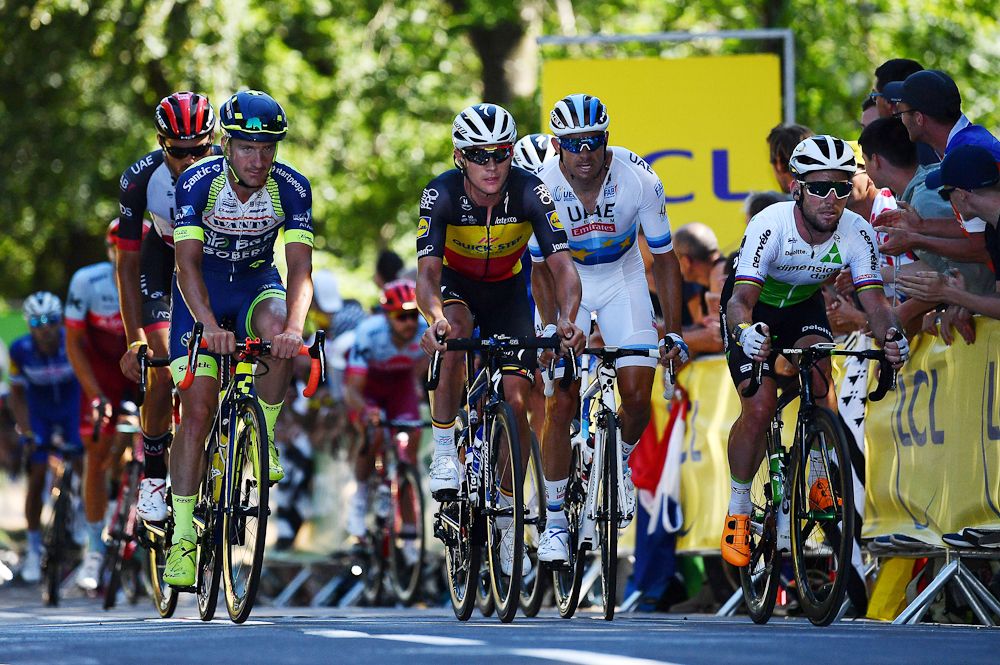 Mark Cavendish competes in stage 6 of the Tour de France