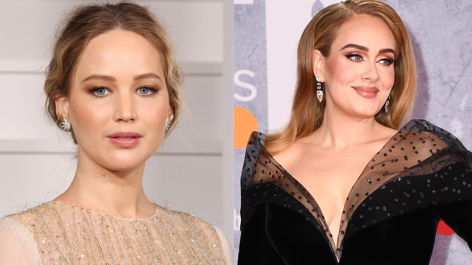 Celebrities with summer coloring Jennifer Lawrence and Adele