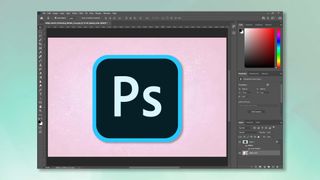An image of an Adobe Photoshop logo being edited in Adobe Photoshop