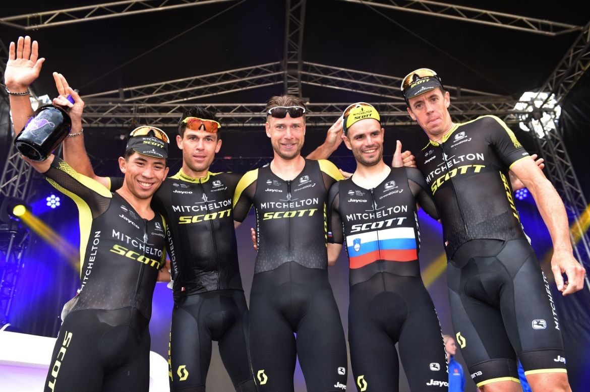 Mitchelton-Scott won the sprint stage