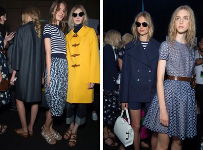 Model Maggie Rizer, a mainstay of the 1990s, opened the Michael Kors show looking as fresh as a spring daisy