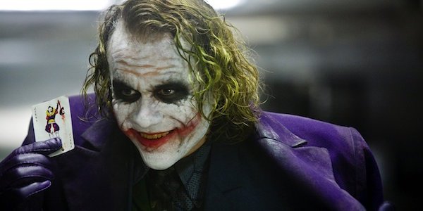 Heath Ledger as The Joker in The Dark Knight