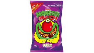 A packet of Monster Munch crisps