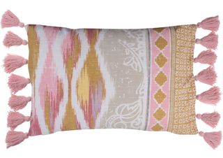pattern mix pink cushion