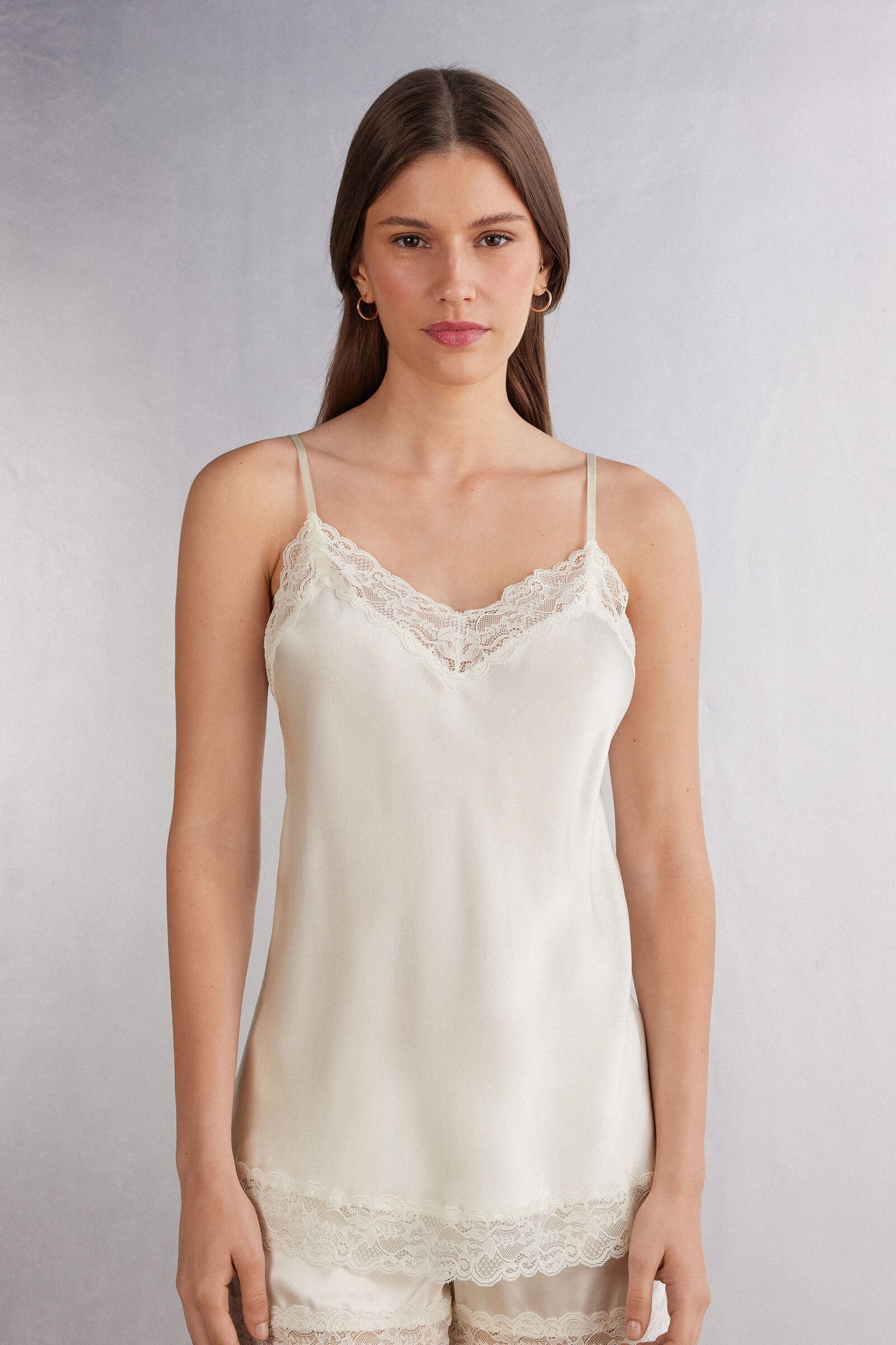 Intimissimi, Lace and Silk Top