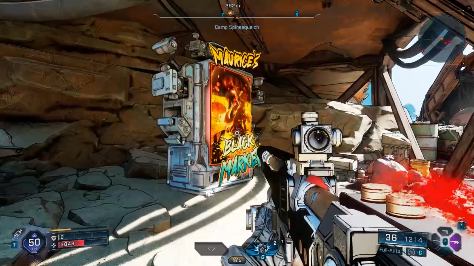Автомат Морица в Borderlands 4 - Лагерь Спайнсквельч