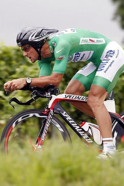 Tom Boonen (Quickstep) in the Green skinsuit