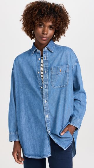 Big Pocket Denim Shirt