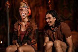 Are Dee and Austin dating? Survivor fans wonder. Pictured: “Living the Survivor Dream” – The remaining five castaways must stack up a win in the immunity challenge to secure a spot in the final four. Then, one castaway will be crowned Sole Survivor on the three-hour season finale, followed by the After Show hosted by Jeff Probst, on SURVIVOR, Wednesday, Dec. 20 (8:00-11:00 PM, ET/PT) on the CBS Television Network, and streaming on Paramount+ 