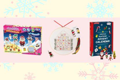 A collage of the best craft advent calendars 2022